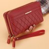 Simple Pu Leather Wallet for Women Tassel Coin Purse Card Holder Designer Women s Wallet Double (5)