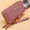 Simple Pu Leather Wallet for Women Tassel Coin Purse Card Holder Designer Women s Wallet Double (2)