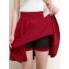 SURMIITRO Shorts Skirts Womens 2023 Summer Fashion School Korean Style Red Black Mini Aesthetic Pleated High.jpg 640x640 (7)