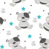 Nepromokavá flanelová podložka New Baby Cute Teddy (Barva Bílá)