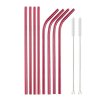 Rainbow Color Reusable Metal Straws Set with Cleaner Brush 304 Stainless Steel Drinking Straw Milk Drinkware.jpg 640x640 (19)