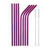 Rainbow Color Reusable Metal Straws Set with Cleaner Brush 304 Stainless Steel Drinking Straw Milk Drinkware.jpg 640x640 (17)