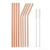 Rainbow Color Reusable Metal Straws Set with Cleaner Brush 304 Stainless Steel Drinking Straw Milk Drinkware.jpg 640x640 (13)