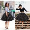 Black Multi Layers Tulle Tutu Skirts Jupe Femme Saia Midi Summer Belly Dance High Waist Bridal.jpg (4)