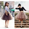 Black Multi Layers Tulle Tutu Skirts Jupe Femme Saia Midi Summer Belly Dance High Waist Bridal.jpg 640x640 (6)