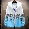 Women Basic Jackets Summer 2023 Print Colorful Oversize Print Thin Windbreaker Women Hooded Jacket Coat Zipper.jpg 640x640 (3)