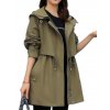 YISOLIFE Women s Hooded Jacket Mid Length Jackets Full Zip Trench Coat with Drawcord at Waist.jpg 640x640 (3)