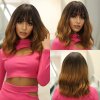 Grey Wavy Bob Wigs With Bangs Short Blonde Wavy Bob With Dark Roots For Party Use.jpg 640x640 (2)