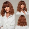 Grey Wavy Bob Wigs With Bangs Short Blonde Wavy Bob With Dark Roots For Party Use.jpg 640x640