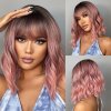 Grey Wavy Bob Wigs With Bangs Short Blonde Wavy Bob With Dark Roots For Party Use.jpg 640x640 (18)