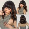 Grey Wavy Bob Wigs With Bangs Short Blonde Wavy Bob With Dark Roots For Party Use.jpg 640x640 (12)