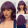Grey Wavy Bob Wigs With Bangs Short Blonde Wavy Bob With Dark Roots For Party Use.jpg 640x640 (11)