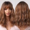 Grey Wavy Bob Wigs With Bangs Short Blonde Wavy Bob With Dark Roots For Party Use.jpg 640x640 (10)