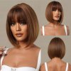 Short Wine Red Bob Wigs For Women Burgundy Bob Wigs With Thick Bangs Heat Resistant Synthetic.jpg 640x640 (8)