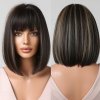 Short Wine Red Bob Wigs For Women Burgundy Bob Wigs With Thick Bangs Heat Resistant Synthetic.jpg 640x640