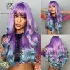 Blonde Unicorn Synthetic Long Wavy Wig Ombre Purple to Blue For WOMEN Cosplay halloween Wigs Heat.jpg 640x640 (14)