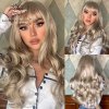 Blonde Unicorn Synthetic Long Wavy Wig Ombre Purple to Blue For WOMEN Cosplay halloween Wigs Heat.jpg 640x640 (8)