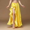 2022 New Belly Dancing Side Pulling Long Satin Skirt Lady Belly Dance Skirts Women Sexy Oriental.jpg (1)