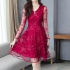 Lace Summer Dress Women 2023 New Short Sleeve Floral Elegant Party Dress Female Vestidos Mujer Red.jpg 640x640 (11)