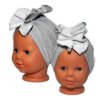 BABY NELLYS Dětská čelenka Turban, šedá (Velikost 92/98 (18-36m))