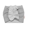 BABY NELLYS Dětská čelenka Turban, šedá (Velikost 92/98 (18-36m))