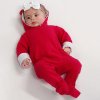 Baby Nellys Kojenecký teplákový overal s kapucí Teddy - hořčicový, vel. 86 (Velikost koj oblečení 86 (12-18m))