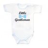Body krátký rukáv s vtipným textem Baby Nellys, Little Gentleman, kluk, vel. 74 (Velikost koj oblečení 74 (6-9m))