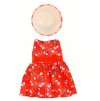 Šatičky s kloboučkem pro American girl a Baby Born 43-45 cm