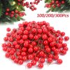 50 300Pcs Pearl Stamens Artificial Flower Small Berries Cherry For Wedding Party Gift Box Christmas DIY.jpg (1)