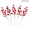 5Pcs Christmas Red Berry Articifial Flower Pine Cone Branch Christmas Tree Decorations Ornament Gift Packaging Home.jpg 640x640 (7)