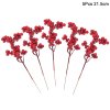 5Pcs Christmas Red Berry Articifial Flower Pine Cone Branch Christmas Tree Decorations Ornament Gift Packaging Home.jpg 640x640 (6)