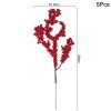 5Pcs Christmas Red Berry Articifial Flower Pine Cone Branch Christmas Tree Decorations Ornament Gift Packaging Home.jpg 640x640 (10)