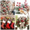 5Pcs Christmas Red Berry Articifial Flower Pine Cone Branch Christmas Tree Decorations Ornament Gift Packaging Home.jpg (1)