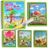 Montessori Coloring Book Doodle Magic Pen Painting Drawing Board For Kids Toys Magic Water Drawing Book 2