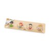 Dřevěné puzzle s úchyty pro nejmenší Viga Barvy pleti (Barva Multicolor)