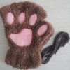 Cute Fluffy Cat Paw Claw Fingerless Gloves Warm Soft Plush Fingerless Panda Mittens Half Finger Women.jpg 640x640 (3)