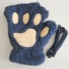 Cute Fluffy Cat Paw Claw Fingerless Gloves Warm Soft Plush Fingerless Panda Mittens Half Finger Women.jpg 640x640 (11)