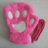 Cute Fluffy Cat Paw Claw Fingerless Gloves Warm Soft Plush Fingerless Panda Mittens Half Finger Women.jpg 640x640 (7)