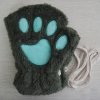 Cute Fluffy Cat Paw Claw Fingerless Gloves Warm Soft Plush Fingerless Panda Mittens Half Finger Women.jpg 640x640 (5)