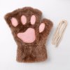 Cute Fluffy Cat Paw Claw Fingerless Gloves Warm Soft Plush Fingerless Panda Mittens Half Finger Women.jpg 640x640 (4)