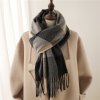Luxury Plaid Scarf Winter Warm Cashmere Women Long Pashmina Foulard Female Scarves Lady Tassel Shawl Wraps.jpg 640x640 (19)