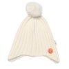 detska zimni cepice s bambuli smile baby nellys smetanova vel 48 54 cm