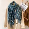 Luxury Plaid Scarf Winter Warm Cashmere Women Long Pashmina Foulard Female Scarves Lady Tassel Shawl Wraps.jpg 640x640 (4)