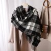 Luxury Plaid Scarf Winter Warm Cashmere Women Long Pashmina Foulard Female Scarves Lady Tassel Shawl Wraps.jpg 640x640 (34)