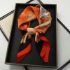 70x70cm Women Scarf Silk Feeling Hair Neck Square Brand Office bandanna muffler Waiter Flight Attendants Handkerchief.jpg 640x640 (4)