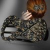 Shiny Rhinestone Hairpin Flower Leaf Duckbill Hair Claws Retro Hair Clips Accessories For Women Shinning Ponytail.jpg 640x640 (31)
