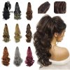 Synthetic 22inch Claw Clip Ponytail Hair Extension Wavy Ponytail Synthetic Ponytail Hair Clip For Women Pony.jpg