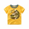 Boys Girls Cartoon T shirts Kids Dinosaur Print T Shirt For Boys Children Summer Short Sleeve 2