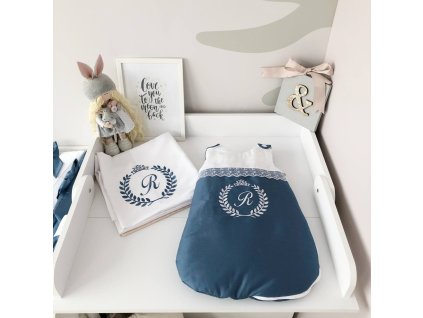 Detský spací vak s výšivkou mena