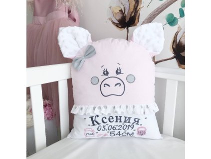 Polštář s metrikou narození – Stylový doplněk do dětského pokojíčku